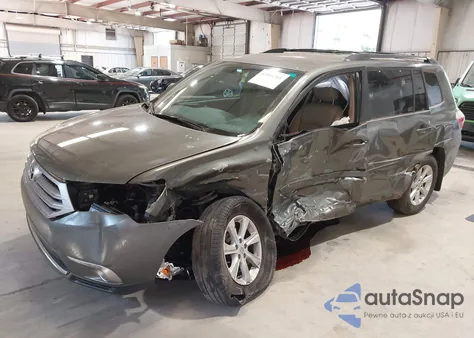 2012 Toyota Highlander Base V6 from USA, damaged, VIN 5TDZK3EH9CS054089